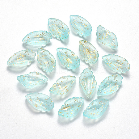 Spray Painted Glass Pendants LS-GLAA-T016-12B-1