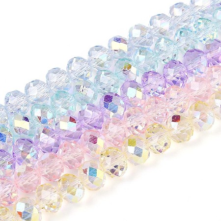 Transparent Glass Beads Strands EGLA-N016-4mm-M-1