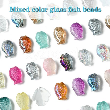 50Pcs 25 Styles Handmade Electroplate Glass Beads EGLA-YW0003-15-1