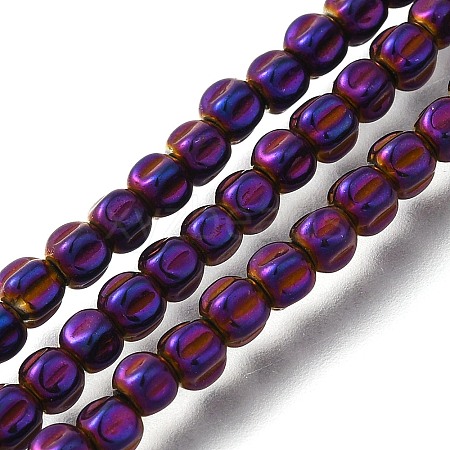 Electroplated Synthetic Non-magnetic Hematite Beads Strands G-C154-A01-01F-1