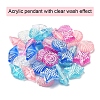 50G 5 Colors Craft Style Transparent Acrylic Beads TACR-YW0001-52-2