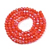 Electroplate Opaque Solid Color Glass Beads Strands EGLA-A044-P3mm-L03-2