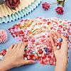 100Pcs 4 Styles Valentine's Day Themed OPP Plastic Bags ABAG-TA0001-41-6