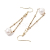 Natural Cultured Freshwater Pearl Dangle Earrings X-EJEW-JE05936-02-4