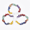 Natural Gemstone Stretch Bracelets G-S299-68-2