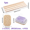 5Pcs 3 Styles Oval & Rectangle PVC Soap Saver Pads AJEW-GA0003-77-2