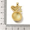 Rack Plating Brass with Cubic Zirconia Pendants and Enamel KK-Z086-04G-3