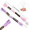 6Bundles 6 Colors Polyester Embroidery Floss OCOR-YW0001-24C-3