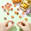 20Pcs 5 Colors Electroplate Transparent Resin Beads RESI-CJ0005-22-5