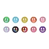 300Pcs 10 Colors Plastic Beads OACR-CJ0001-13-7