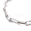 304 Stainless Steel Cable Chain Bracelet for Men Women BJEW-E031-05F-P-2