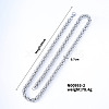 Chic Hip-hop 7mm Stainless Steel Twisted Rope Necklaces Fashionable Colorful Accessory Trendy Style CT6434-2-2