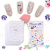 Fashewelry 10 Sheets 10 Patterns 5D Nail Art Stickers Anaglyph Decals MRMJ-FW0001-03-8