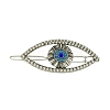 Turkish Evil Eye Metal Rhinestone Hollow Hair Barrettes PW-WG6A3B9-02-1