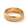 Textured 201 Stainless Steel Plain Band Ring for Women RJEW-I089-16G-2