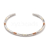 Brass Enamel Cuff Bangles for Women BJEW-G703-08B-P-2