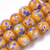 Handmade Lampwork Beads Strands LAMP-T007-03F-1