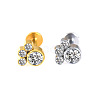 316L Surgical Stainless Steel & G23 Titanium Crystal Rhinestone Labrets for Women Men WG3A239-71-1