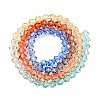 Gradient Color Baking Painted Glass Bead Strands DGLA-A039-T4mm-A014-2