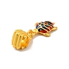 Rack Plating Alloy Enamel European Dangle Charm PALLOY-E006-01MG-01-4