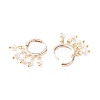 Natural Pearl Dangle Hoop Earrings EJEW-JE04791-4