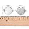 Tibetan Style Alloy Cabochon Connector Settings LS-TIBE-M022-11AS-3