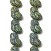 Painted Glass Beads Strands GLAA-Z021-08F-1