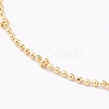 Brass Ball Chain Bracelets BJEW-JB06025-2