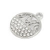 Alloy Micro Pave Rhinestone Pendants FIND-K020-18P-2