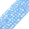 Electroplate Glass Beads Strands EGLA-D018-4x4mm-41-1