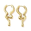 Rack Plating Brass Melting Drop Hoop Earrings for Women X-EJEW-Z019-19G-1