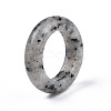 Natural Dalmatian Jasper Plain Band Ring G-N0326-99D-4