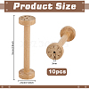 Wooden Bobbins AJEW-WH0031-47A-2