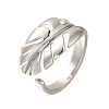 Rack Plating Brass Cuff Finger Rings for Women RJEW-C115-02P-4