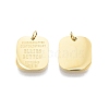 Ion Plating(IP) 304 Stainless Steel Charms LS-STAS-T060-16G-1