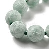 Natural Glass Carved Beads Strands G-Q024-A02-02-4