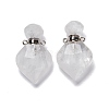 Natural Quartz Crystal Perfume Bottle Pendants G-D058-11P-03-1