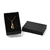 Rectangle Kraft Paper Necklace Earring Storage Gift Boxes CON-XCP0002-44-3