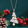 Christmas Tree Alloy Pendant Necklaces for Women WG3F9DA-02-1