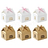 20 Sets 2 Colors House Shape Paper Jewelry Storage Gift Box CON-CJ0001-23-1