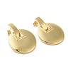 Real 18K Gold Plated Brass Dangle Stud Earrings EJEW-G382-21A-G-1