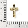 Brass Pave Clear Cubic Zirconia Connctor Charms KK-M101-02I-G02-3