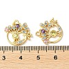 Brass Micro Pave Cubic Zirconia Pendants KK-F862-04G-3