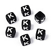 Initial Acrylic Horizontal Hole Beads OACR-ZX006-35K-1
