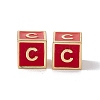 Rack Plating Brass Enamel Beads KK-B060-04G-03C-2