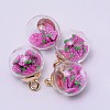 Transparent Glass Globe Pendants LS-GLAA-TAC0003-03A-1
