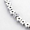 Electroplate Non-magnetic Synthetic Hematite Beads Strands G-J217D-08-1