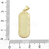 Brass Micro Pave Cubic Zirconia Pendants KK-I723-13G-3