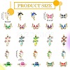 50Pcs 25 Styles Alloy Enamel Connector Charms ENAM-SZ0004-14-2