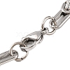 304 Stainless Steel Byzantine Chain Bracelets BJEW-B078-110GP-3